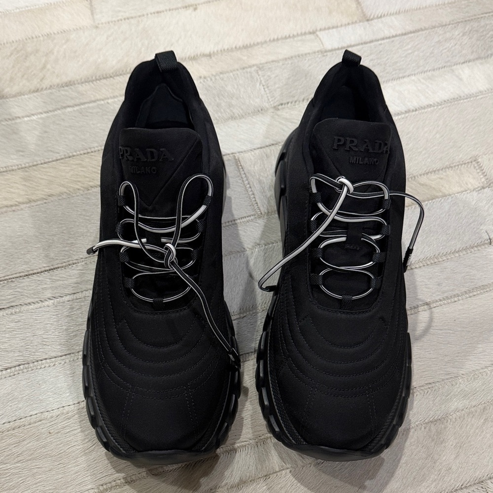Prada women’s  nylon Black Sneakers